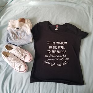 💙 (3 for $20) NWOT Funny Black T Shirt S